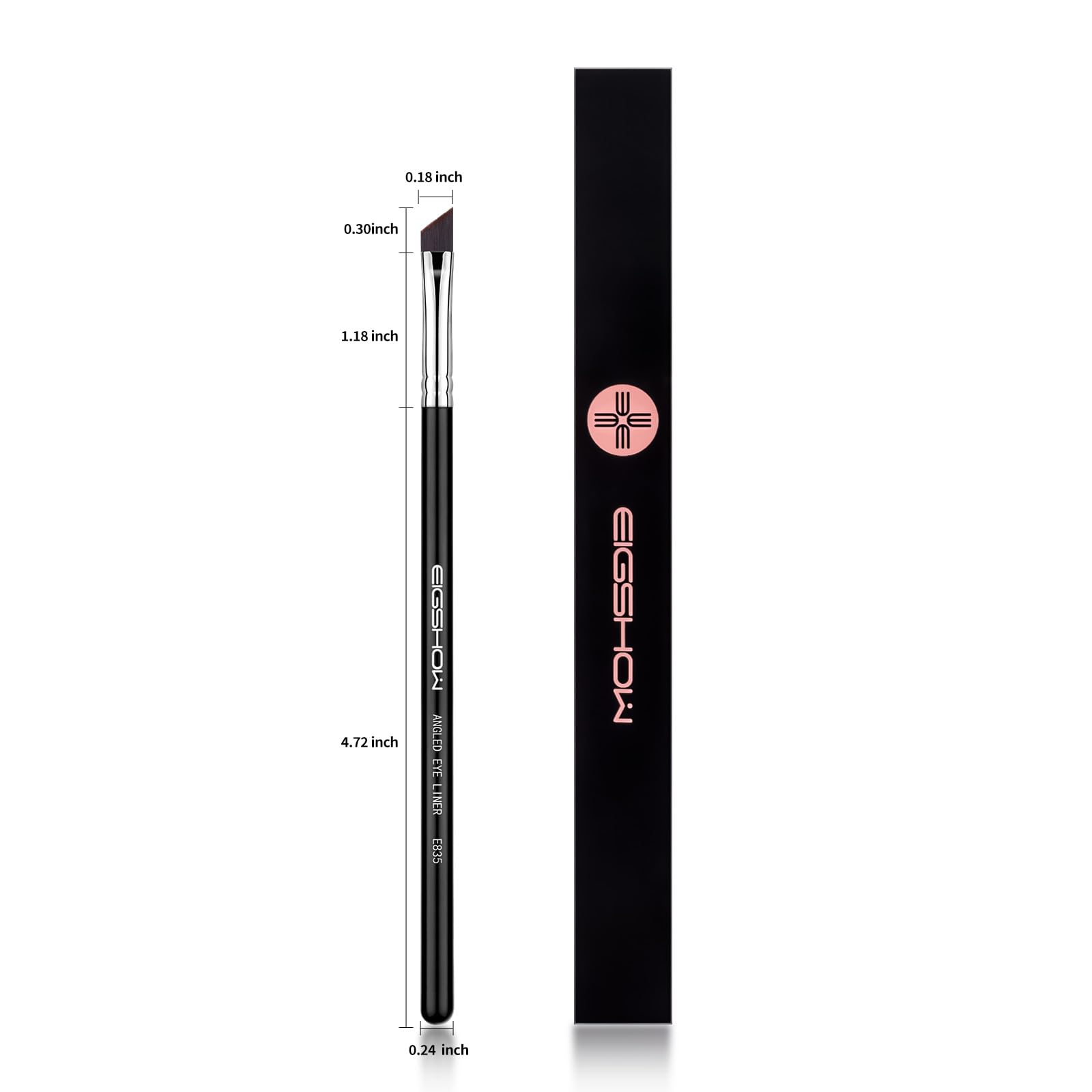 EIGSHOW Eyeliner Brush Slim slanted tip reaches tight eye areas