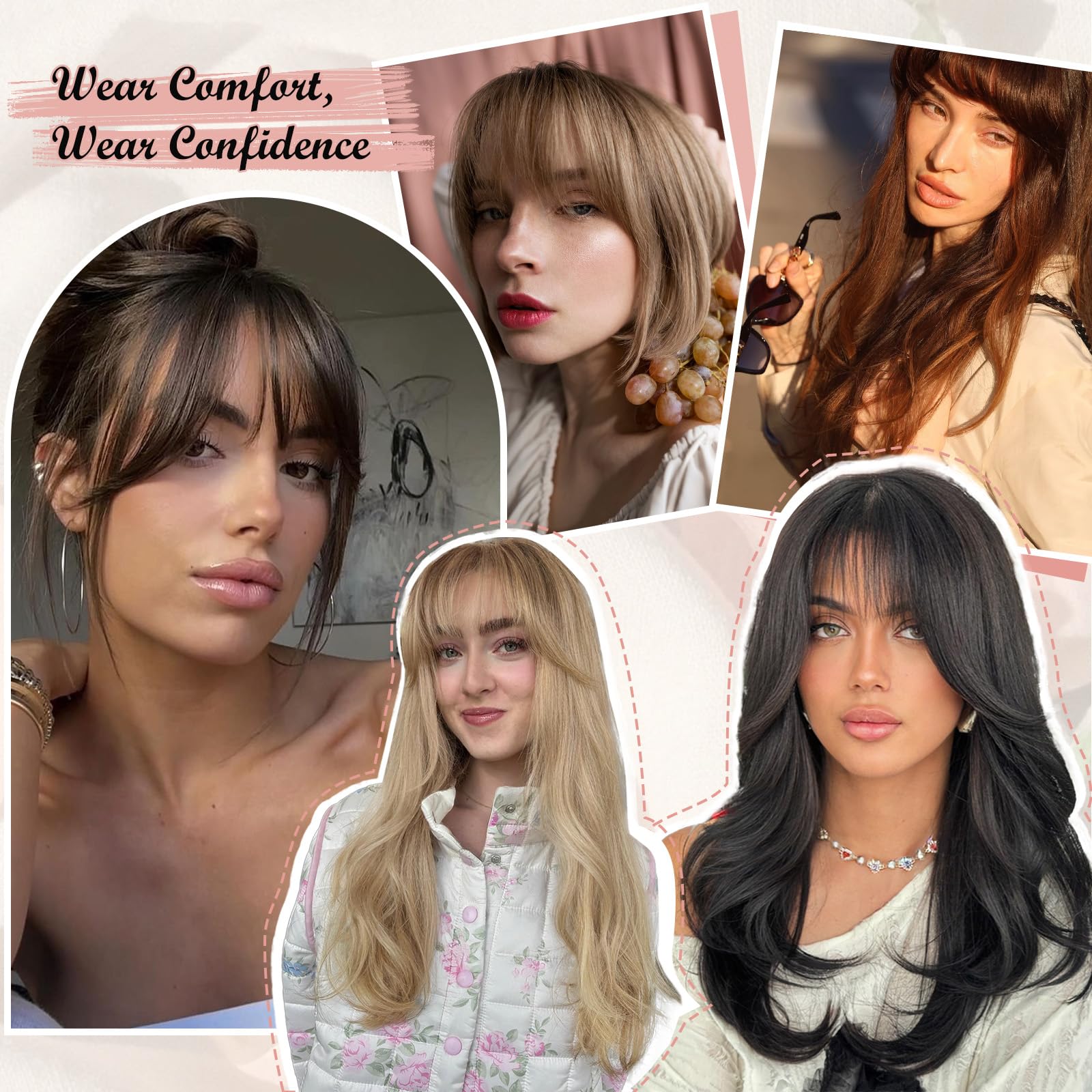 EINAEY ash blonde option shown for versatile daily styling.