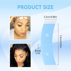 Eiohlnd blue wig tape double-sided adhesive for wigs and extensions.