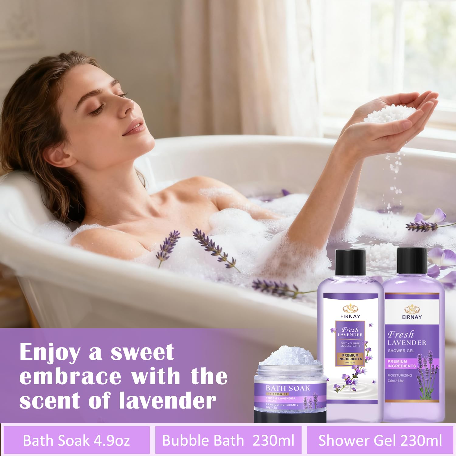 EIRNAY exfoliating loofah scrubber for revitalizing scrubs.