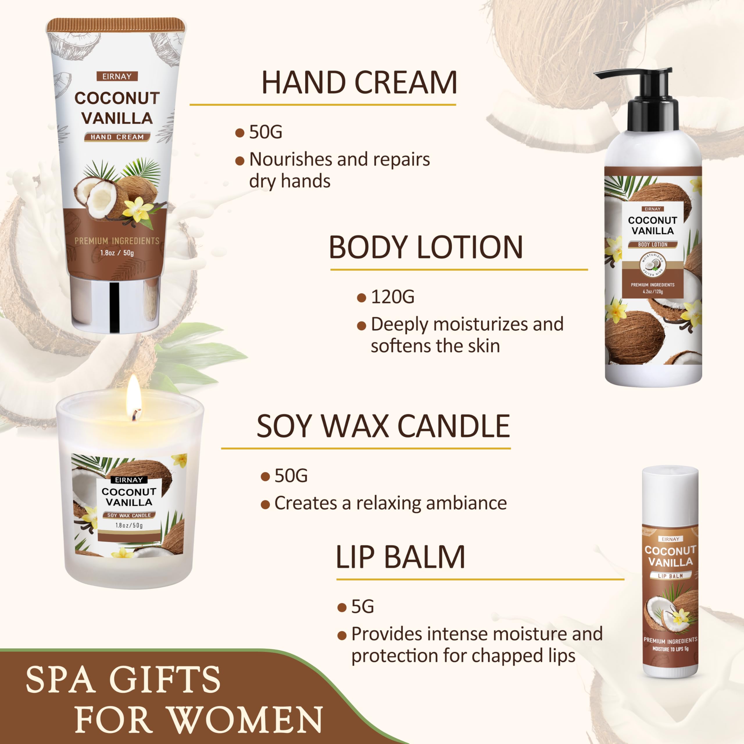 EIRNAY exfoliating scrub to refresh skin with gentle buffing.