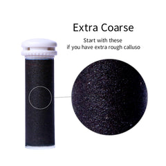 Eiszhjk coarse surface roller buffs calluses gently for smoother feet.