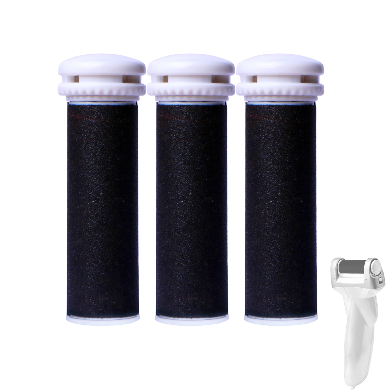 Eiszhjk roller head for Emjoi Micro Pedi provides easy home setup.