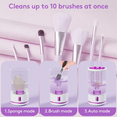 EITABEL compact portable makeup brush cleaner for travel, easy to carry on-the-go.