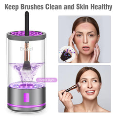 EITABEL cosmetic brush cleaner supports all brush sizes and shapes for versatility.