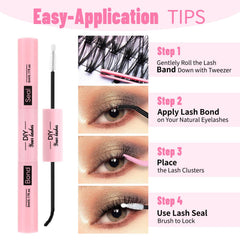 EIWH kit contents include 280 clusters for versatile lash styling