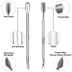 Ejiubas cuticle remover jaw design snips neatly around cuticles