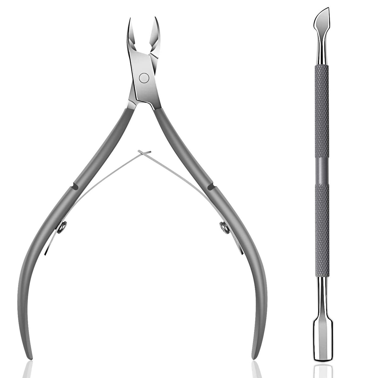 Ejiubas cuticle trimmer with polished steel front for precise trimming.