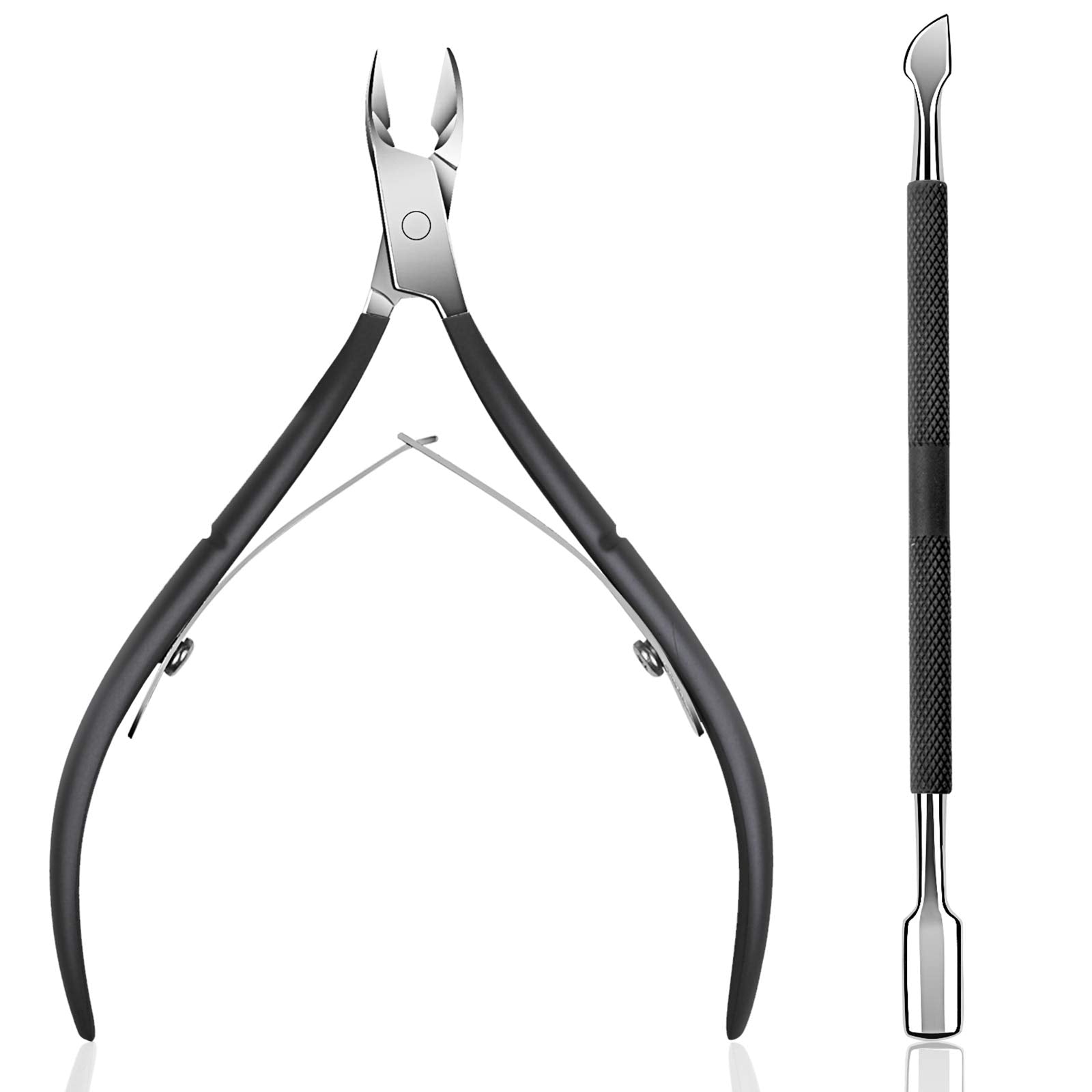 Ejiubas cuticle trimmer with handle-side view for precise nail care