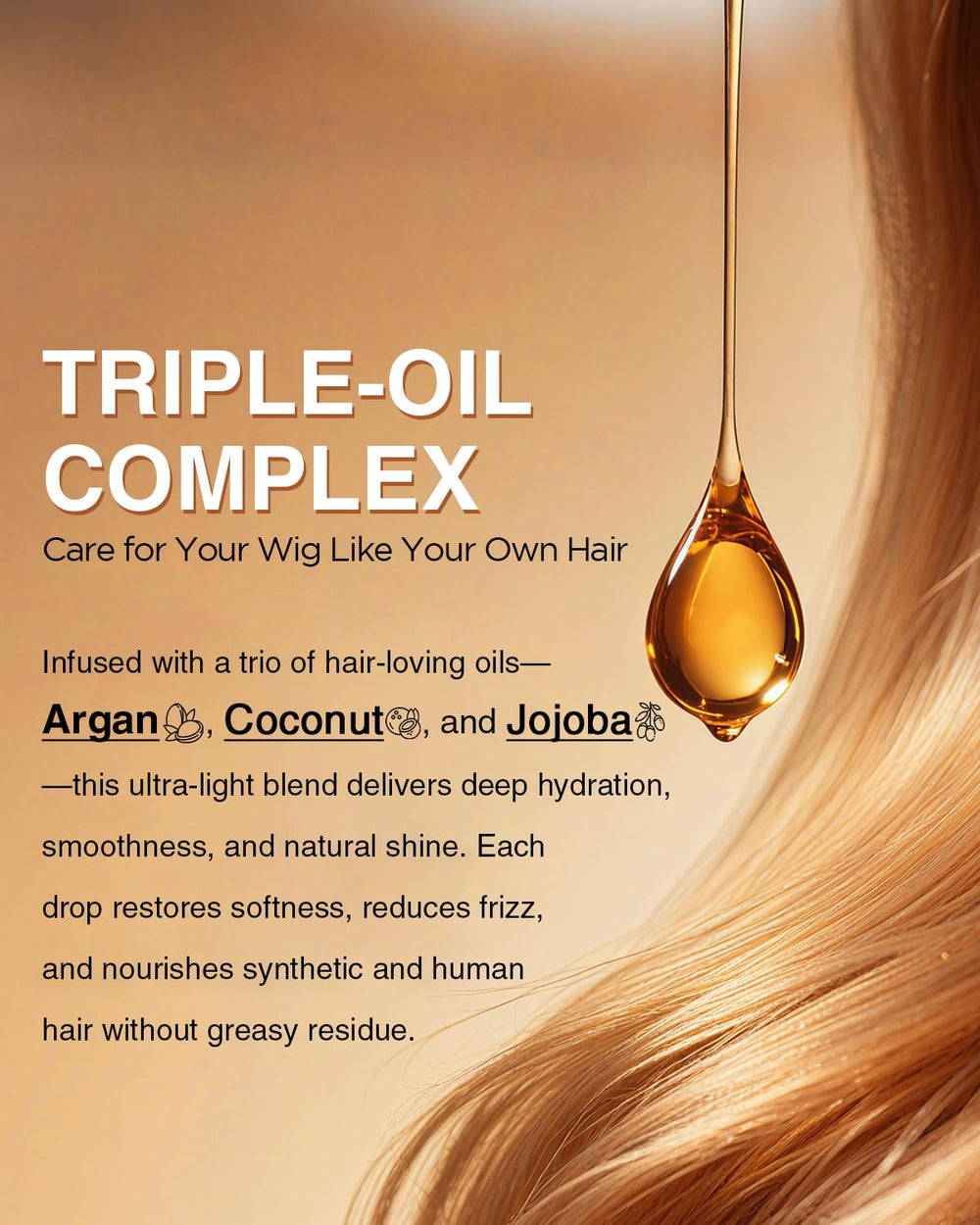 EJW Wig Treatment Oil Spray creates a heat-defense barrier to protect wig fibers during styling