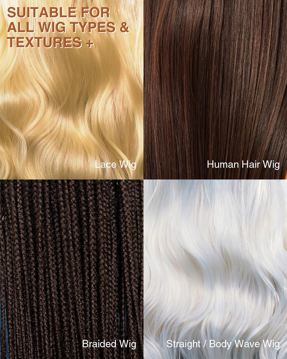 EJW Wig Treatment Oil Spray is safe for synthetic and human hair wigs and cosplay looks