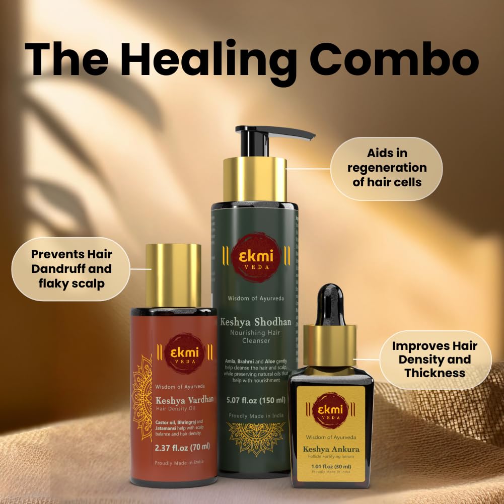 EKMIVEDA sulfate-free shampoo bottle for gentle cleansing