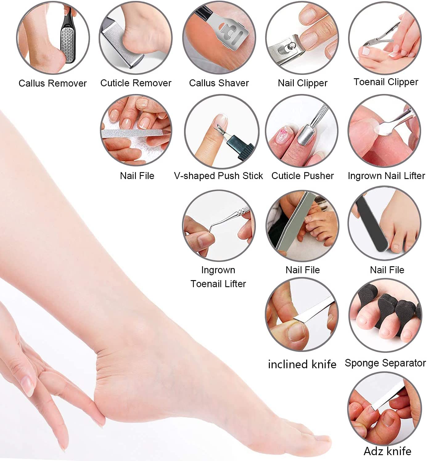EKOCSIO foot rasp image, durable stainless steel for effective callus removal