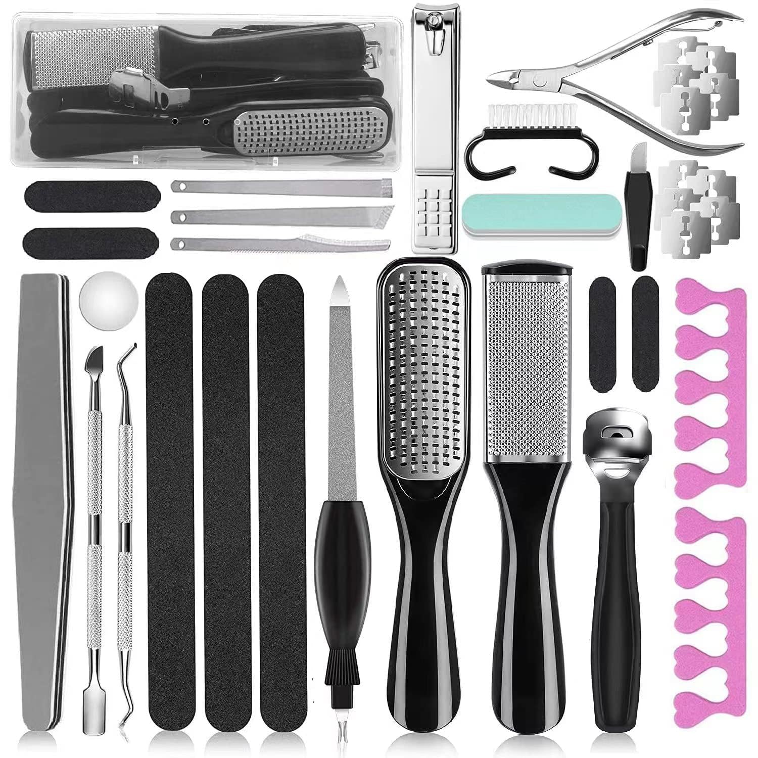 EKOCSIO pedicure kit overview, versatile tools for at-home foot care