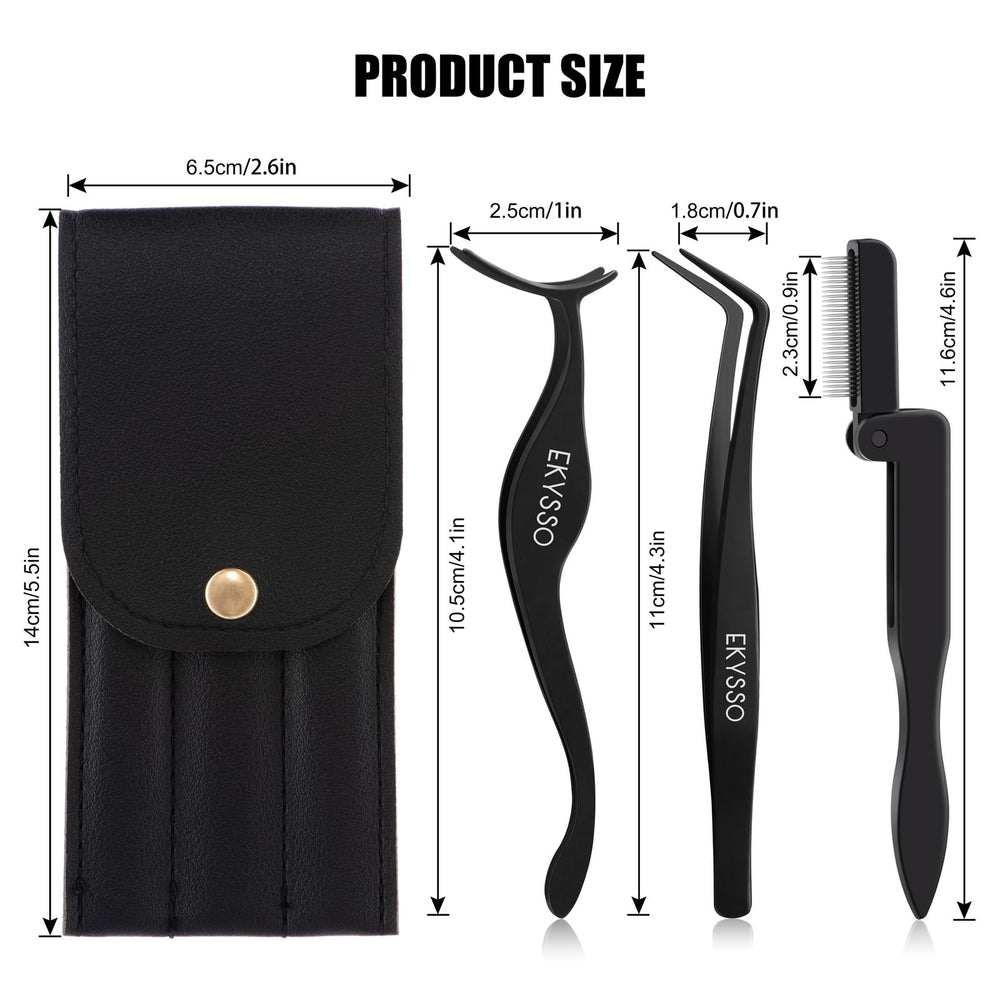EKYSSO compact case keeps lash tools organized during travel