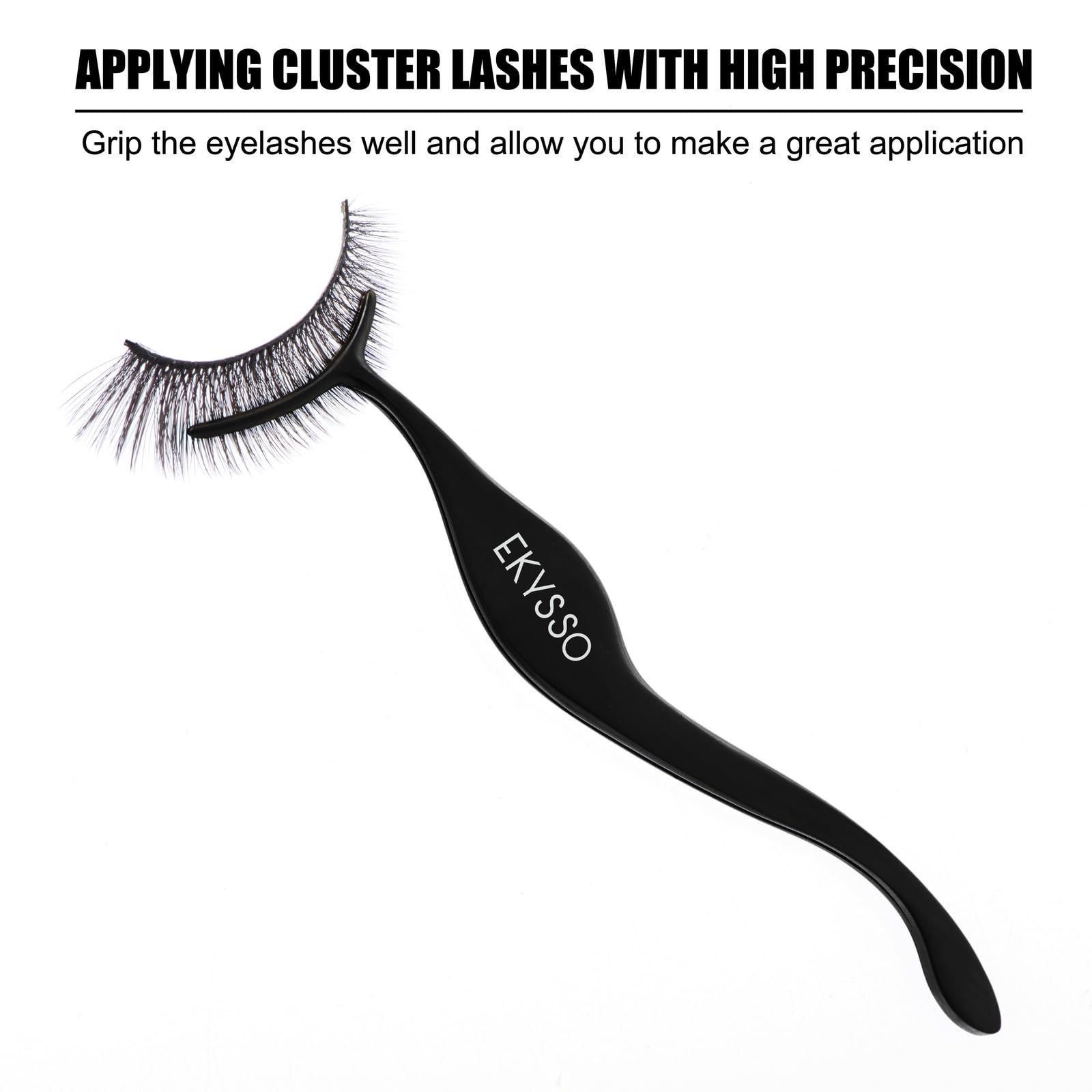 EKYSSO ergonomic grip lash tweezers for steady lash work