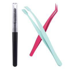 Ekysso lash cluster tweezer 40-degree curved for precise DIY application.