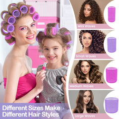 ELASO medium rollers 1.42-inch for balanced volume and soft bend.