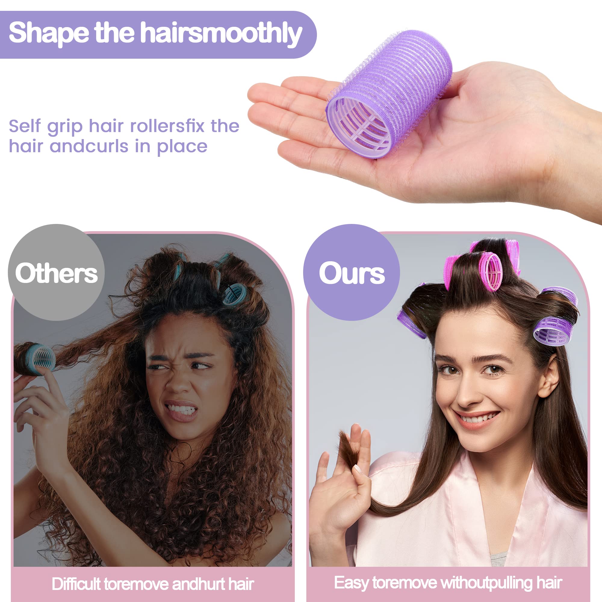 ELASO small rollers 1.1-inch perfect for tight curls and detailed shaping.