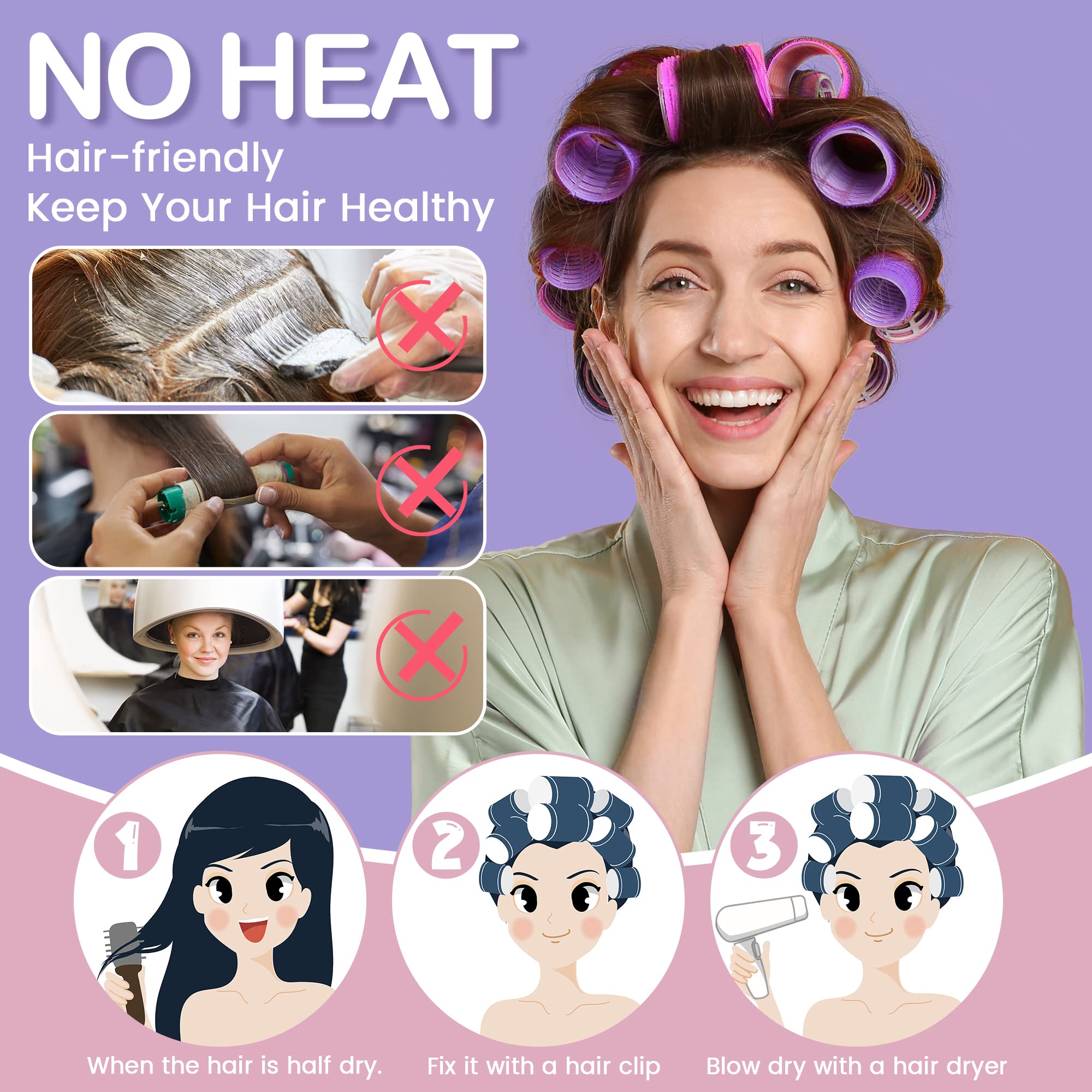 ELASO stainless steel clips provide secure hold during styling sessions.