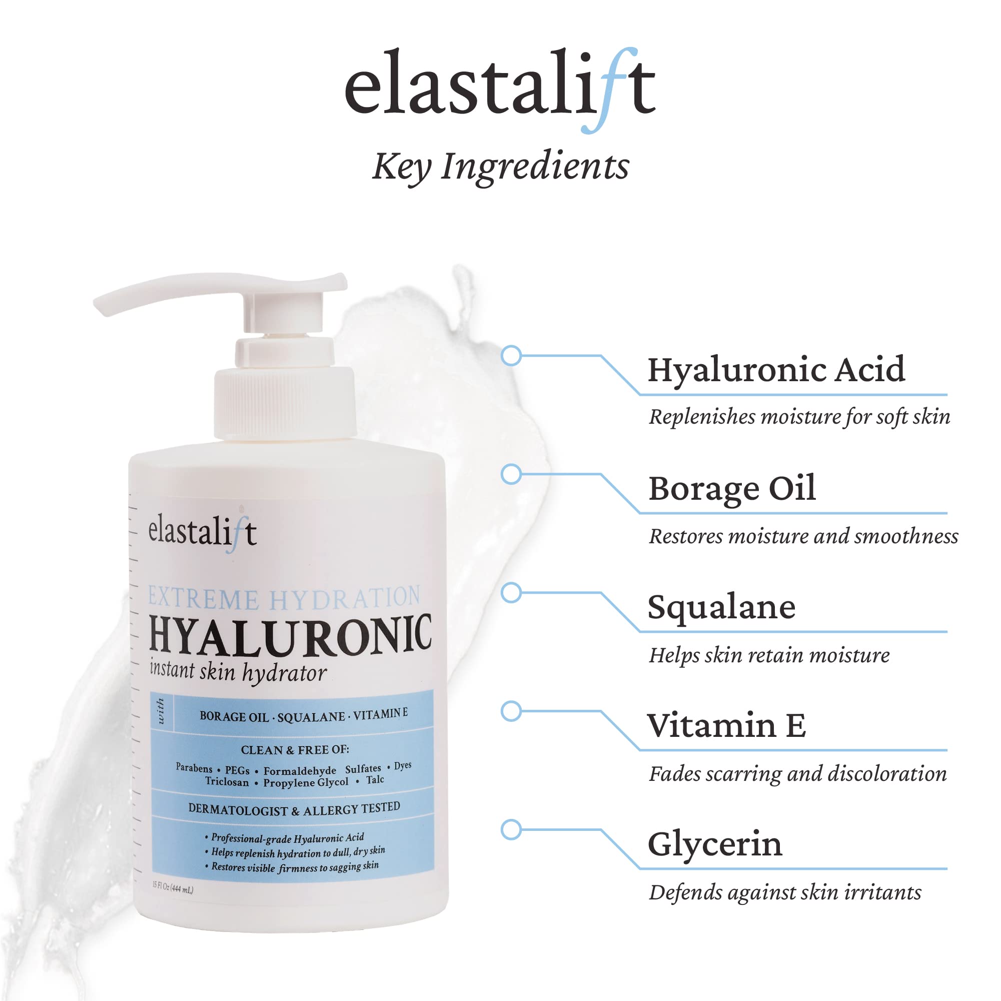 Elastalift ceramidas y vitamina E, ingrediente clave para piel suave.