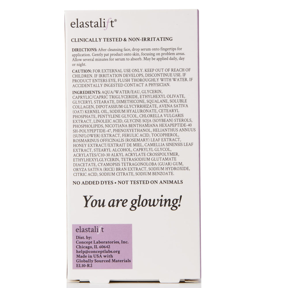 Elastalift Collagen Serum, envase práctico, perfecto para viajar y cuidar la piel.