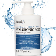 Elastalift crema corporal con ácido hialurónico en frasco para hidratación profunda.