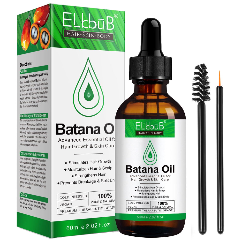 ELBBUB Batana: botella frontal con aceite puro para el cabello