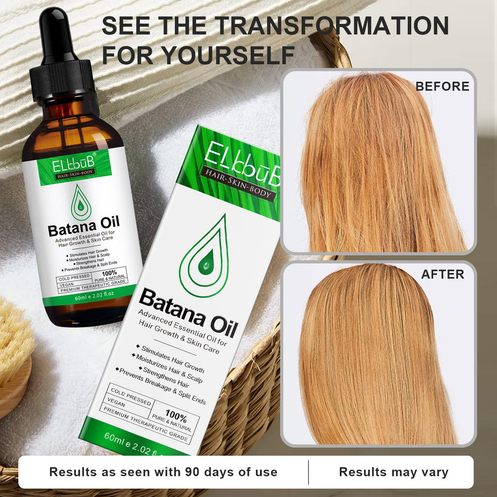 ELBBUB Batana: brillo suave en cabello tras la aplicación