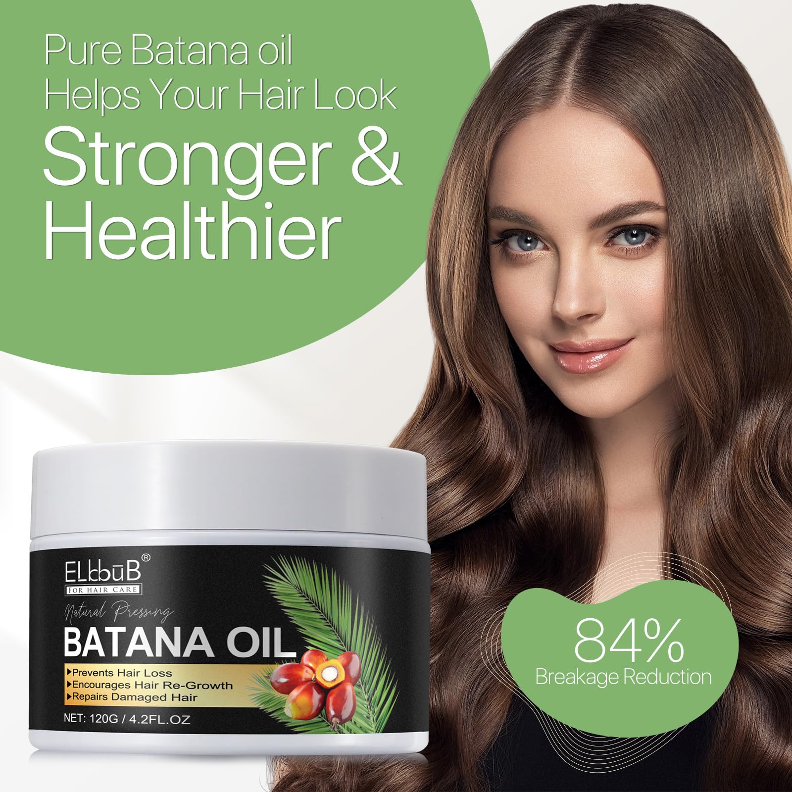ELBBUB Batana Oil pour captures pure, unrefined formula for revitalized hair