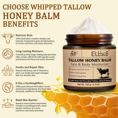 ELBBUB Crema tallow aplicación fácil para rostro y cuerpo