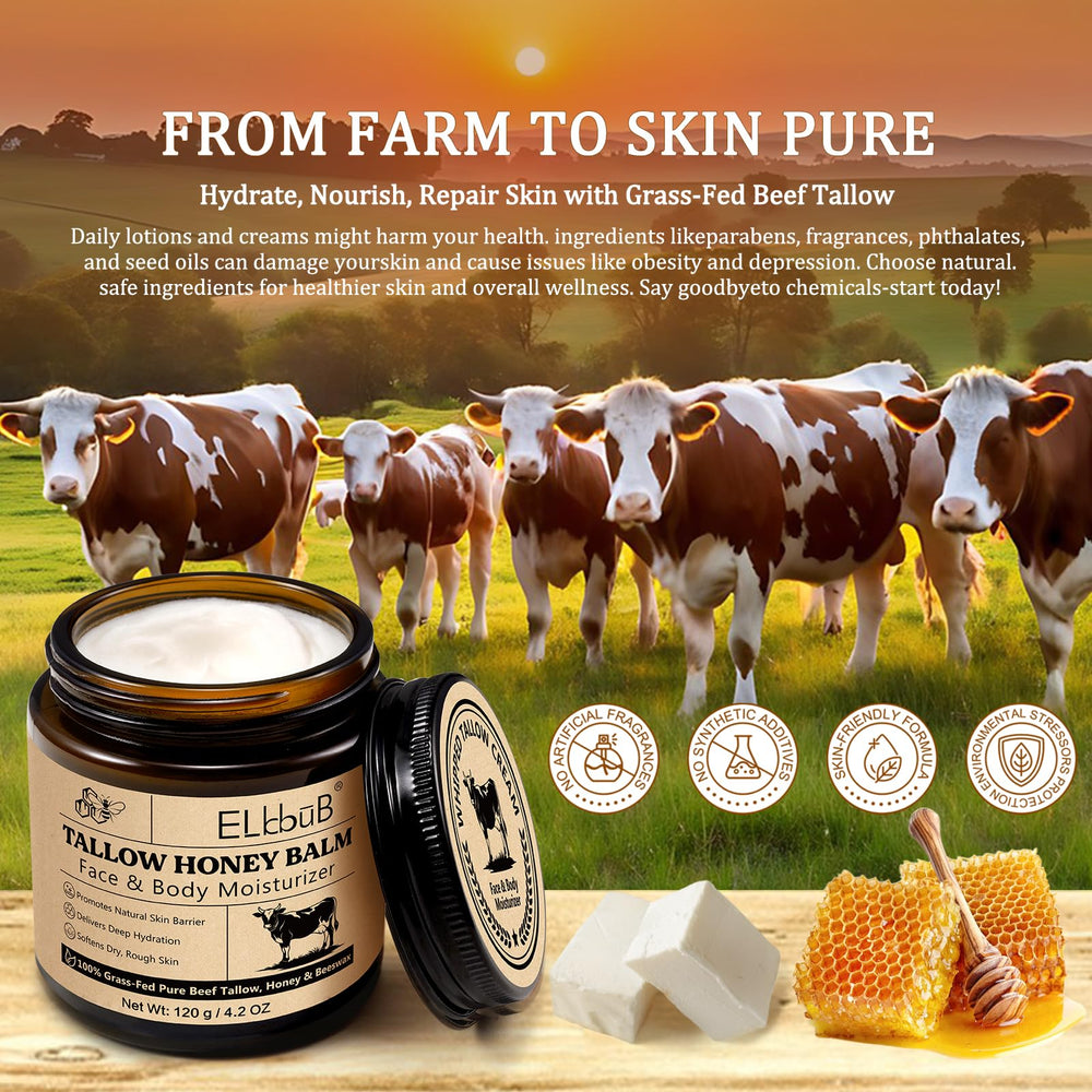 ELBBUB Crema tallow mejora la piel para un aspecto más saludable