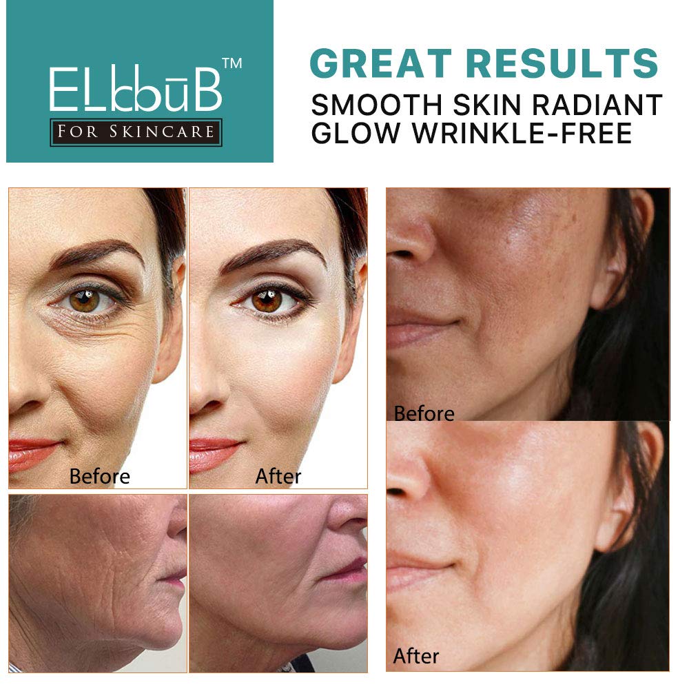 ELBBUB Hydration glow after serum application with dewy finish.