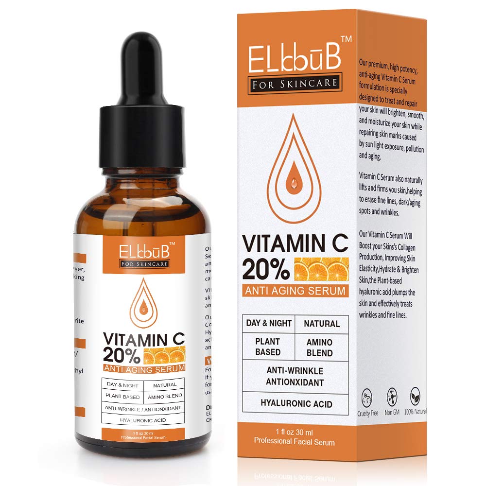 ELBBUB serum de vitamina C en botella para hidratación profunda