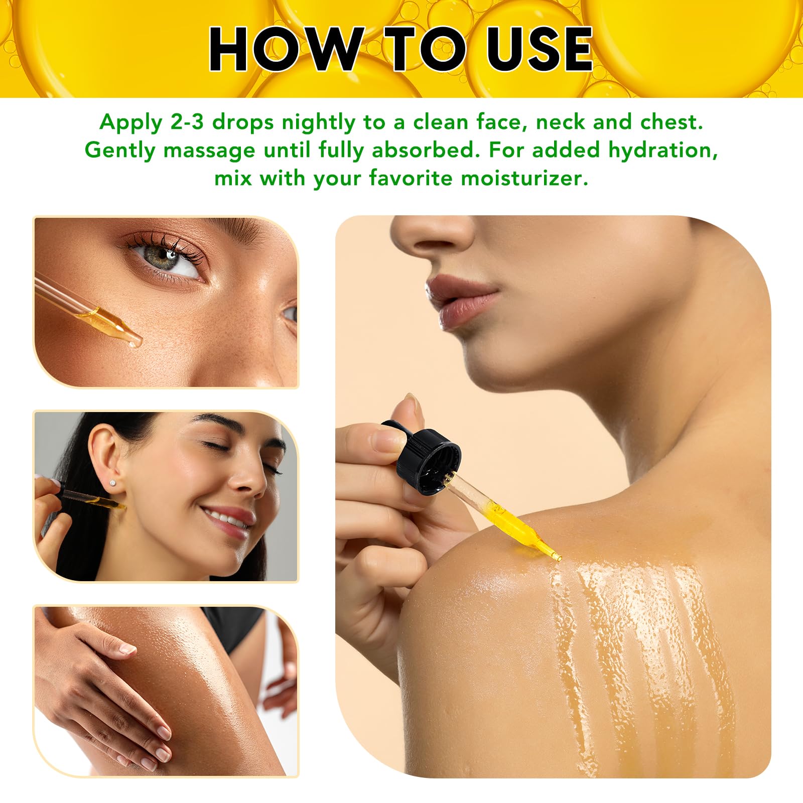 ELBBUB Vitamin E Oil on hands and nails for enhanced moisture