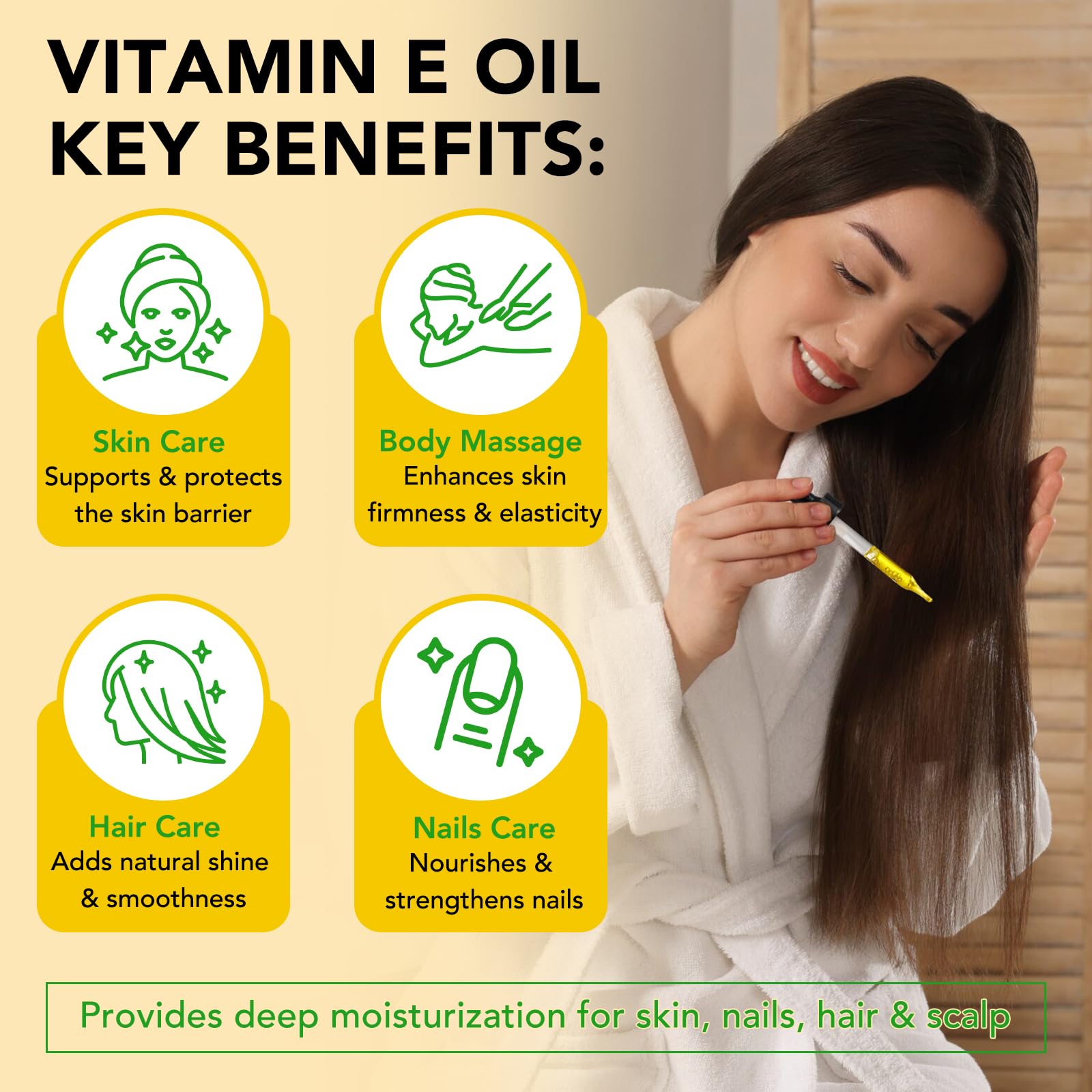 ELBBUB Vitamin E Oil packaging and pump for easy application