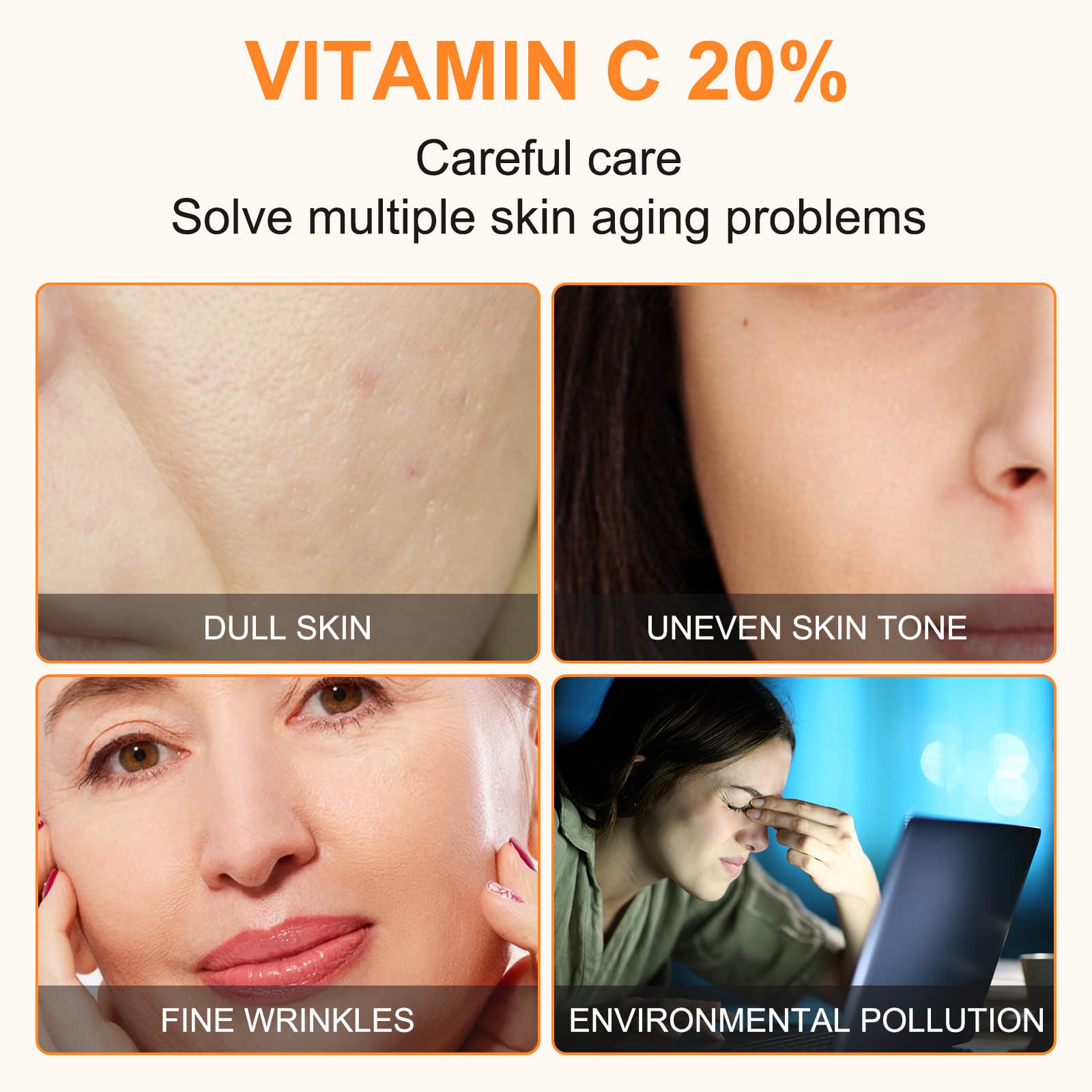 ELBBUB Sérum Vitamina C 20% empaque elegante para cuidado diario.