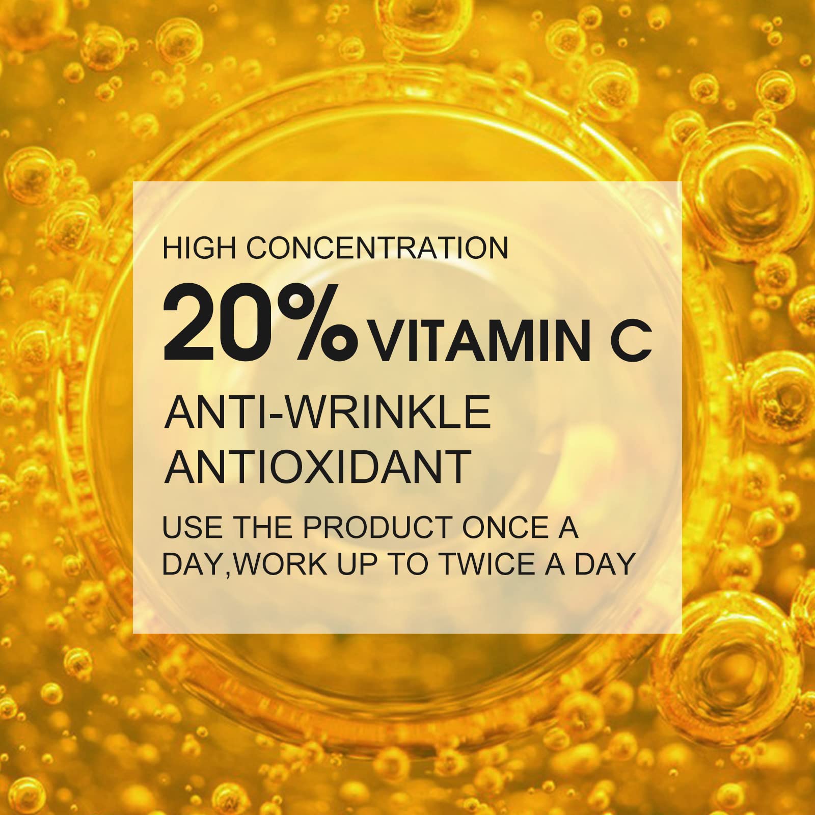 ELBBUB Sérum Vitamina C 20% con gotas para aplicación precisa.
