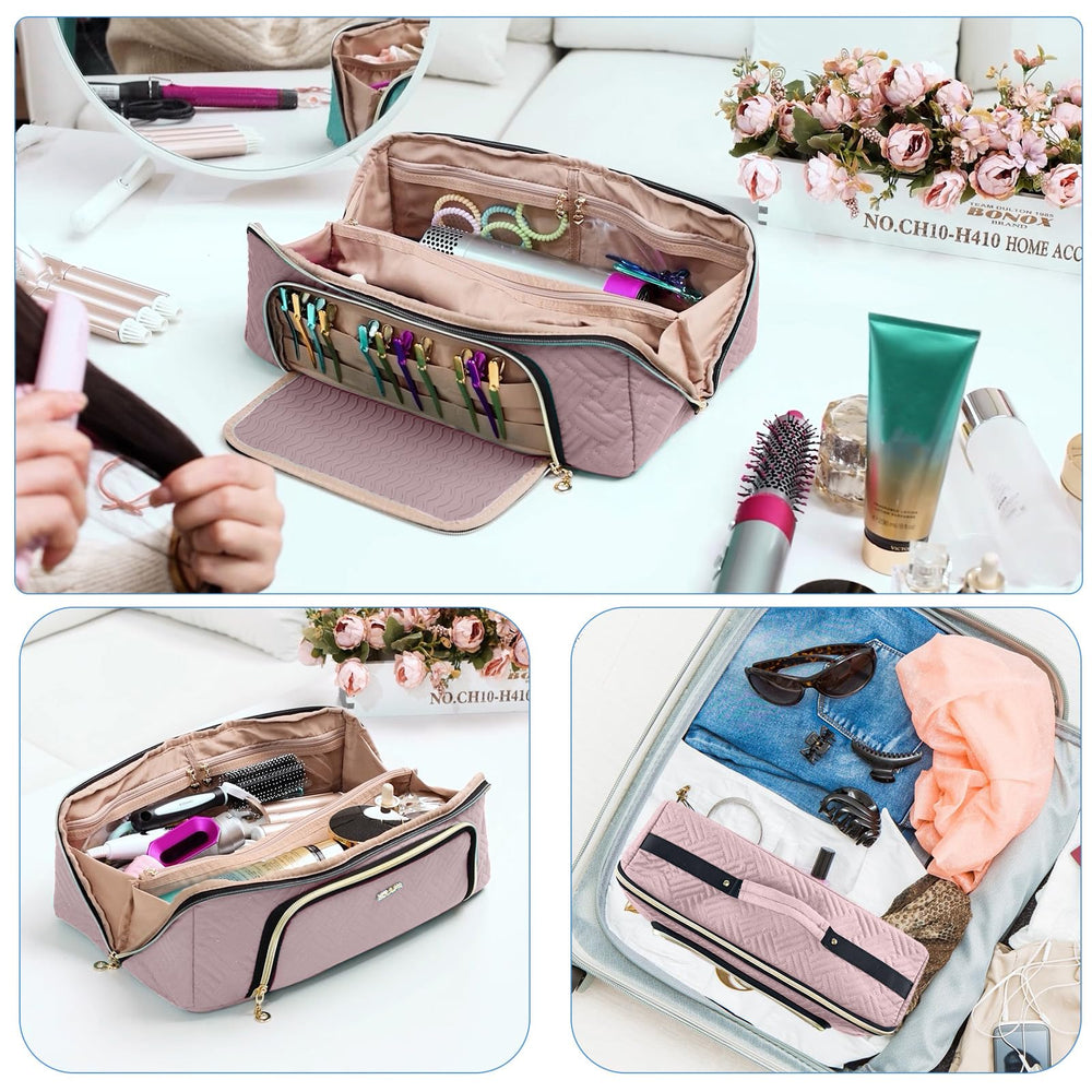 ELCUPA multipurpose travel bag doubles as a makeup and toiletry case.