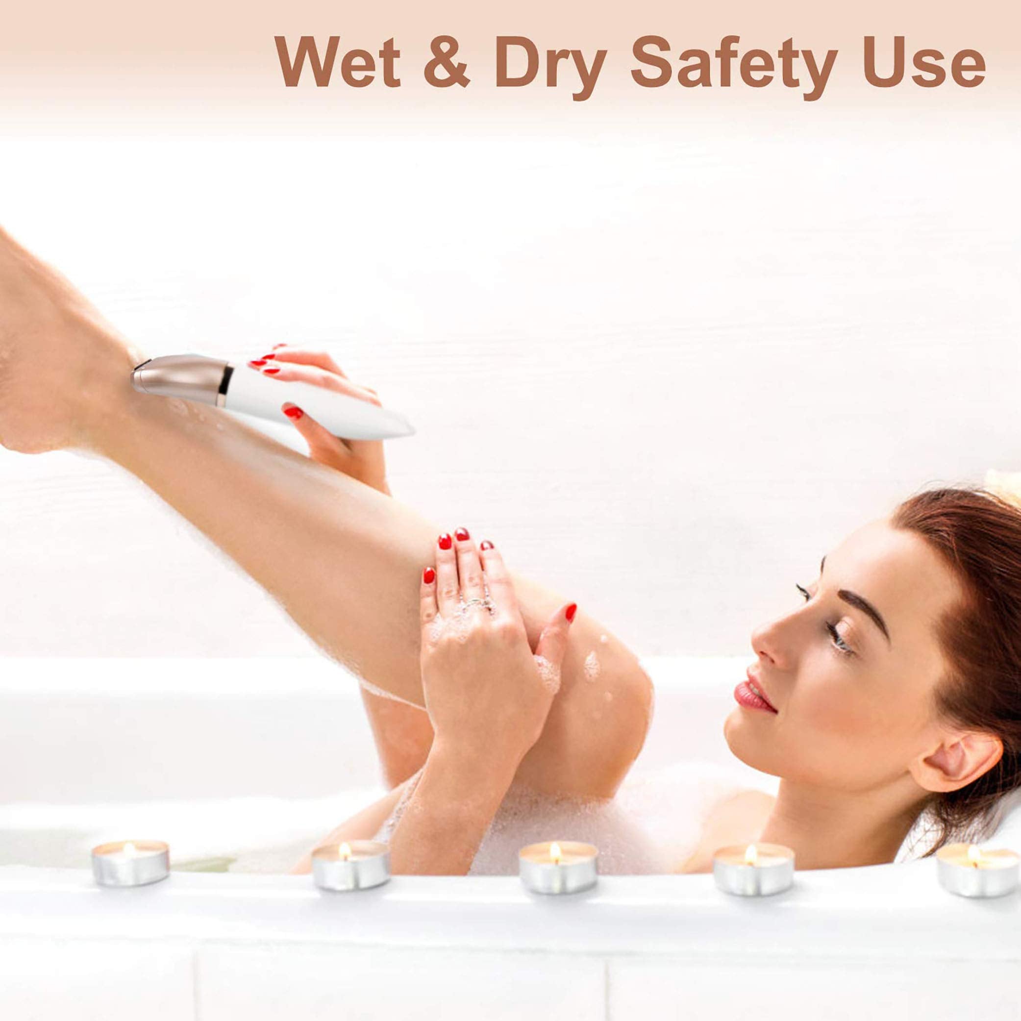 ElectriBrite Women Razor underarm: close shave with skin-friendly blades