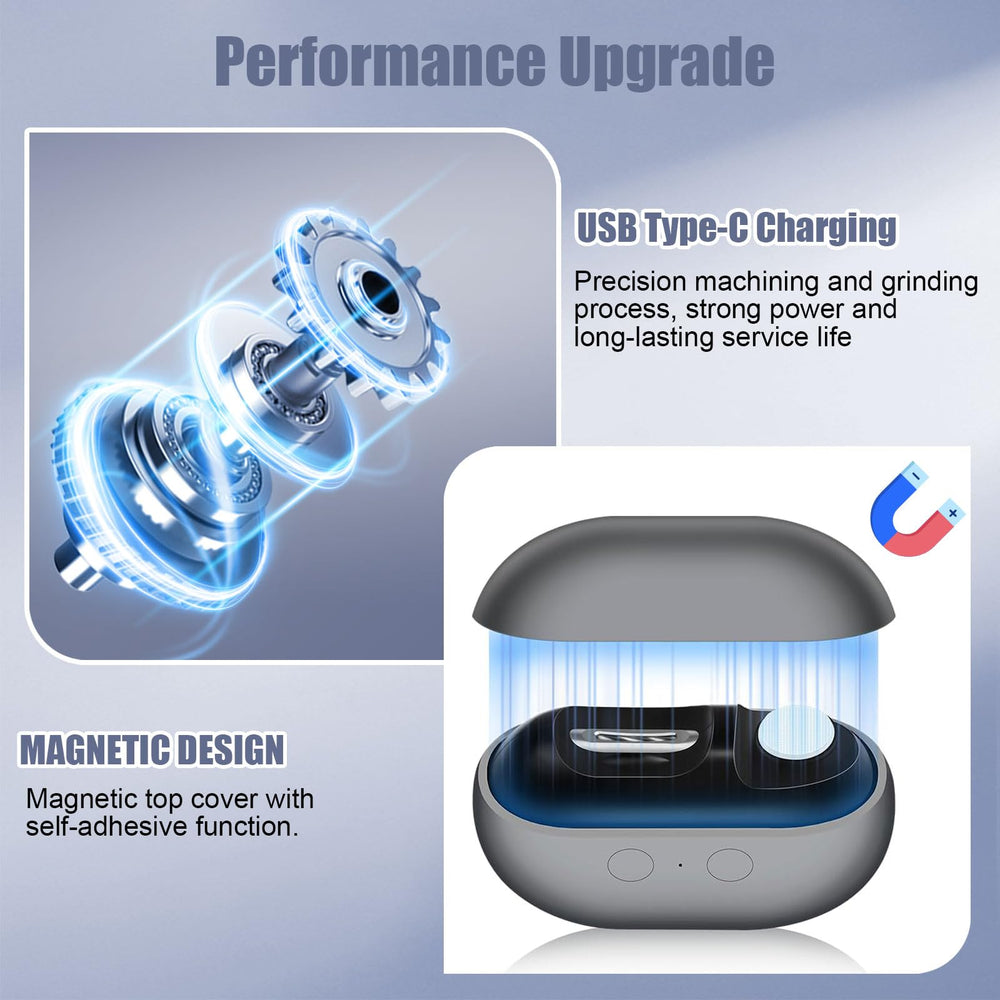 Electric Nail Clipper LED safety light improves visibility during trimming.