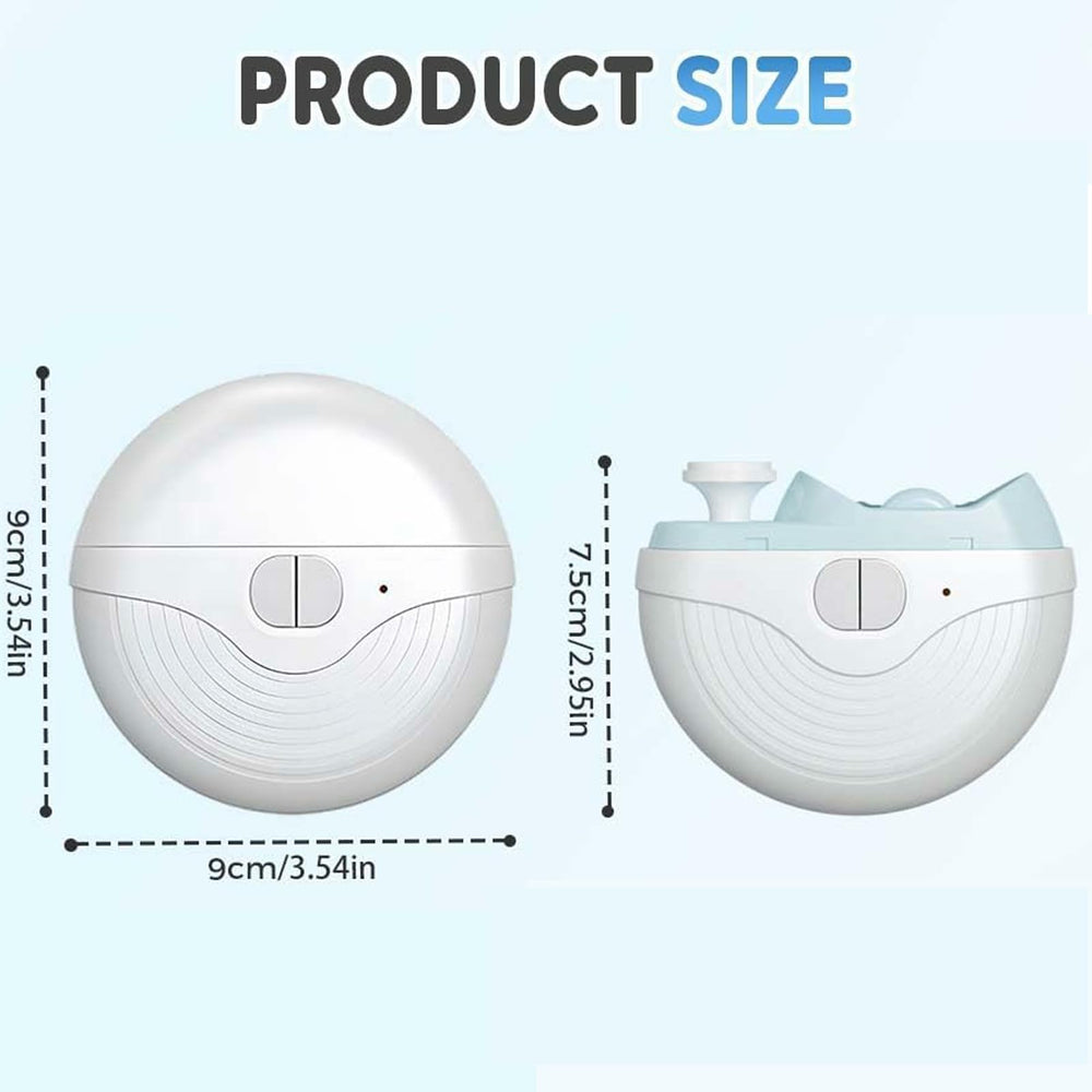 Electric Nail Clipper for Seniors 360-degree-head provides precise angles for thick nails.