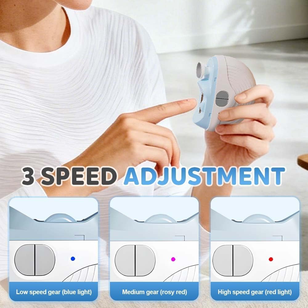 Electric Nail Clipper for Seniors Safe-edge-trim reduces snag risk.