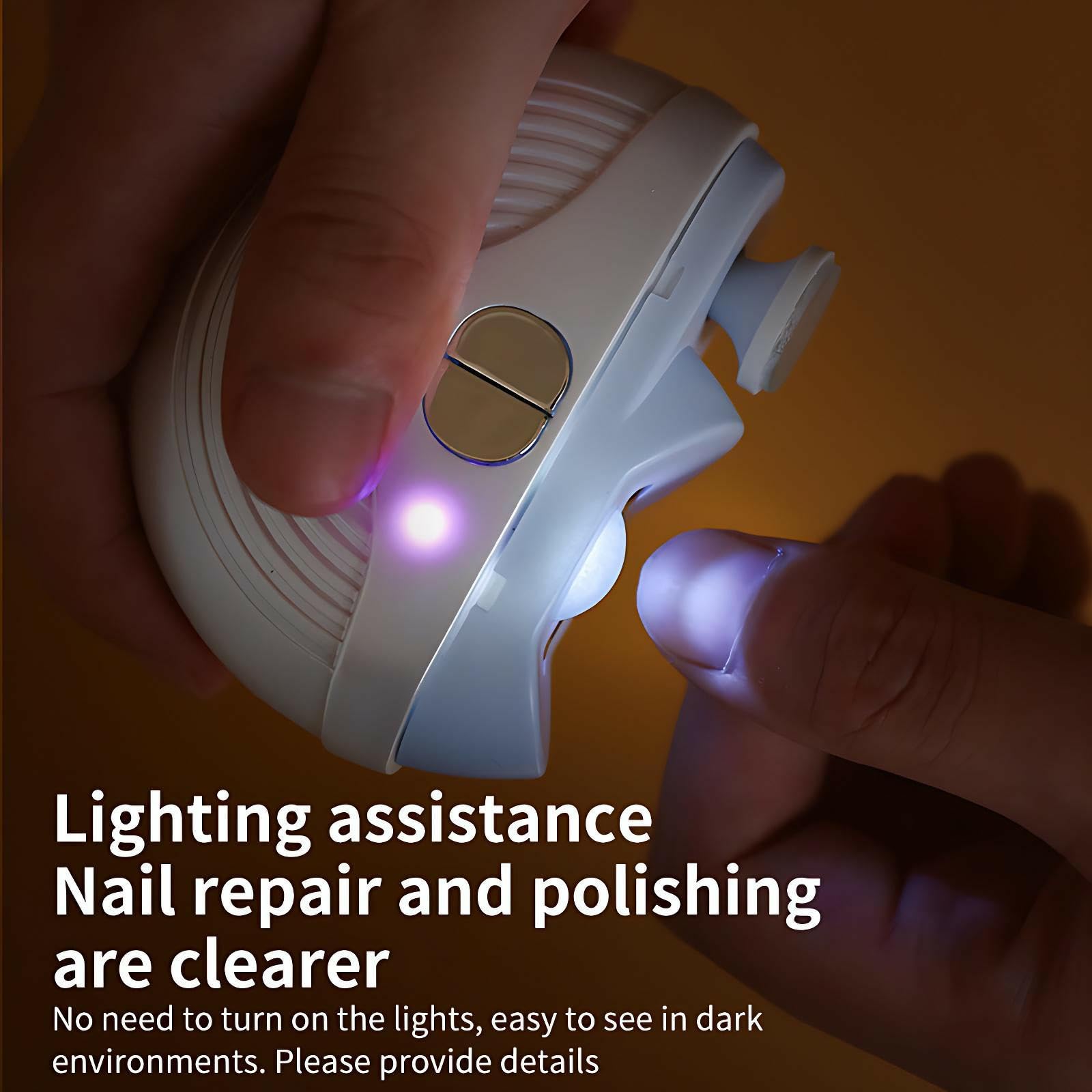 Electric Nail Clipper for Seniors USB-rechargeable keeps nails ready on the go.