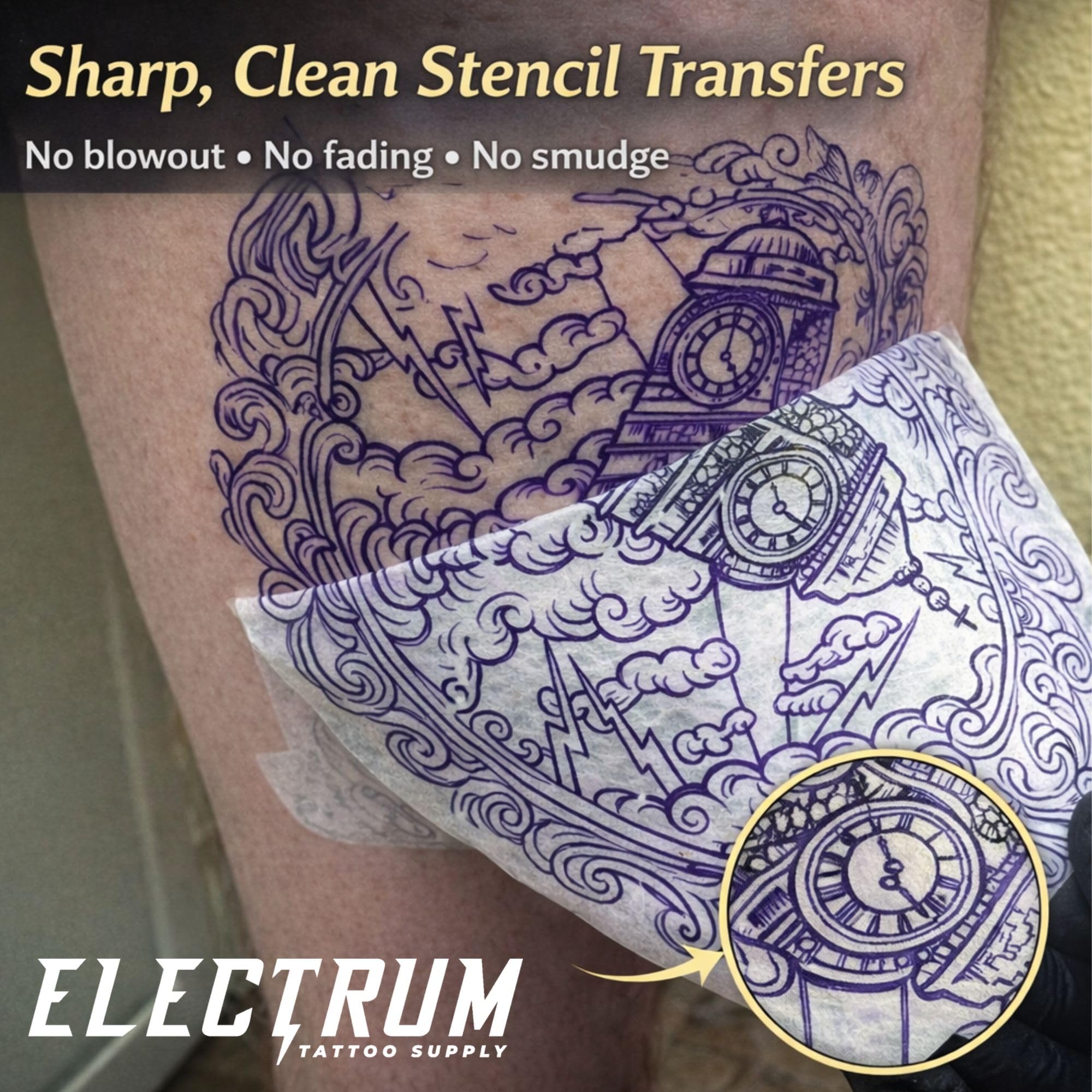 Electrum gel de 2 onzas, tamaño práctico para estudio de tatuajes