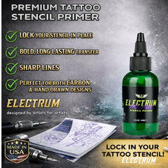 Electrum gel de fijación, plantilla estable para líneas precisas