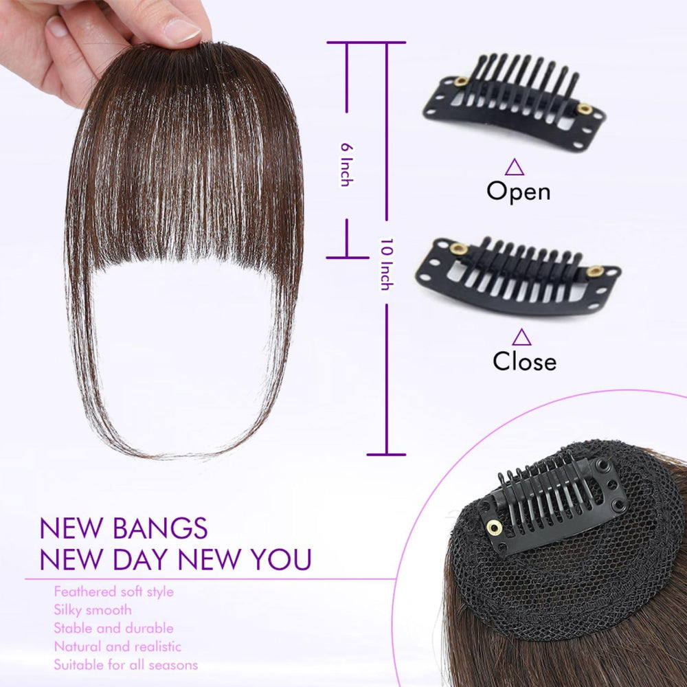 ELEFOCUS wispy bangs model demonstrate effortless styling and comfortable wear