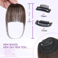 ELEFOCUS wispy bangs model demonstrate effortless styling and comfortable wear