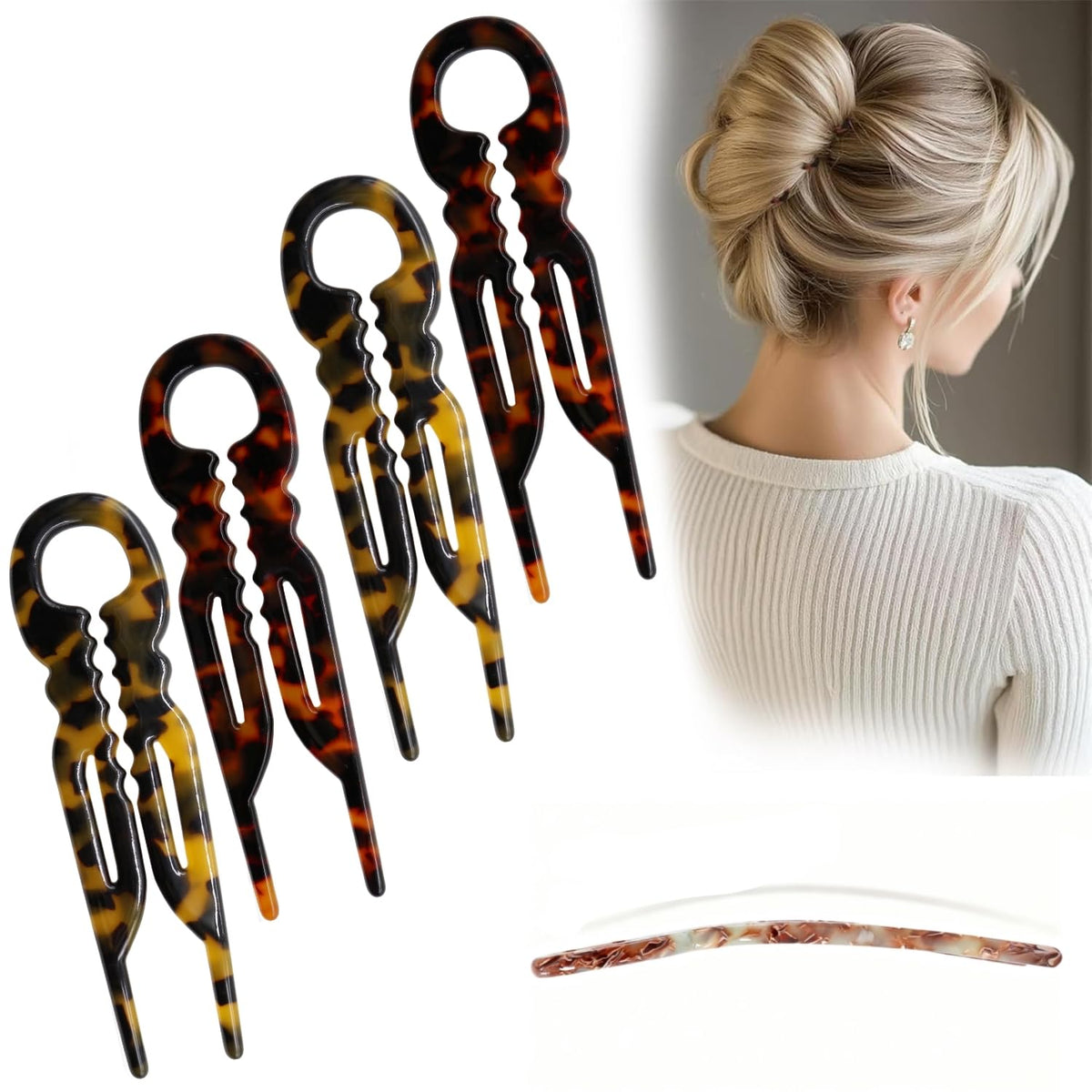 Elefutura Prestige Franceses Serrados: pin anti-deslizante para todo tipo de cabello, acabado duradero y seguro.