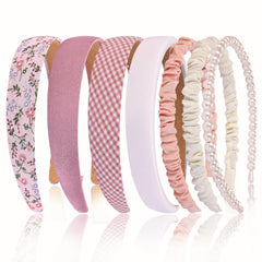 Eleilians 7pc headbands set provides versatile styles for daily outfits.